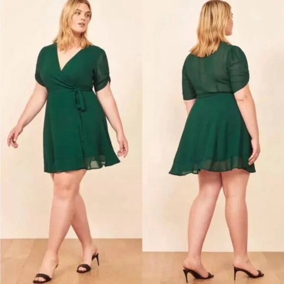 Reformation Monica Wrap Dress - Picture 1 of 7